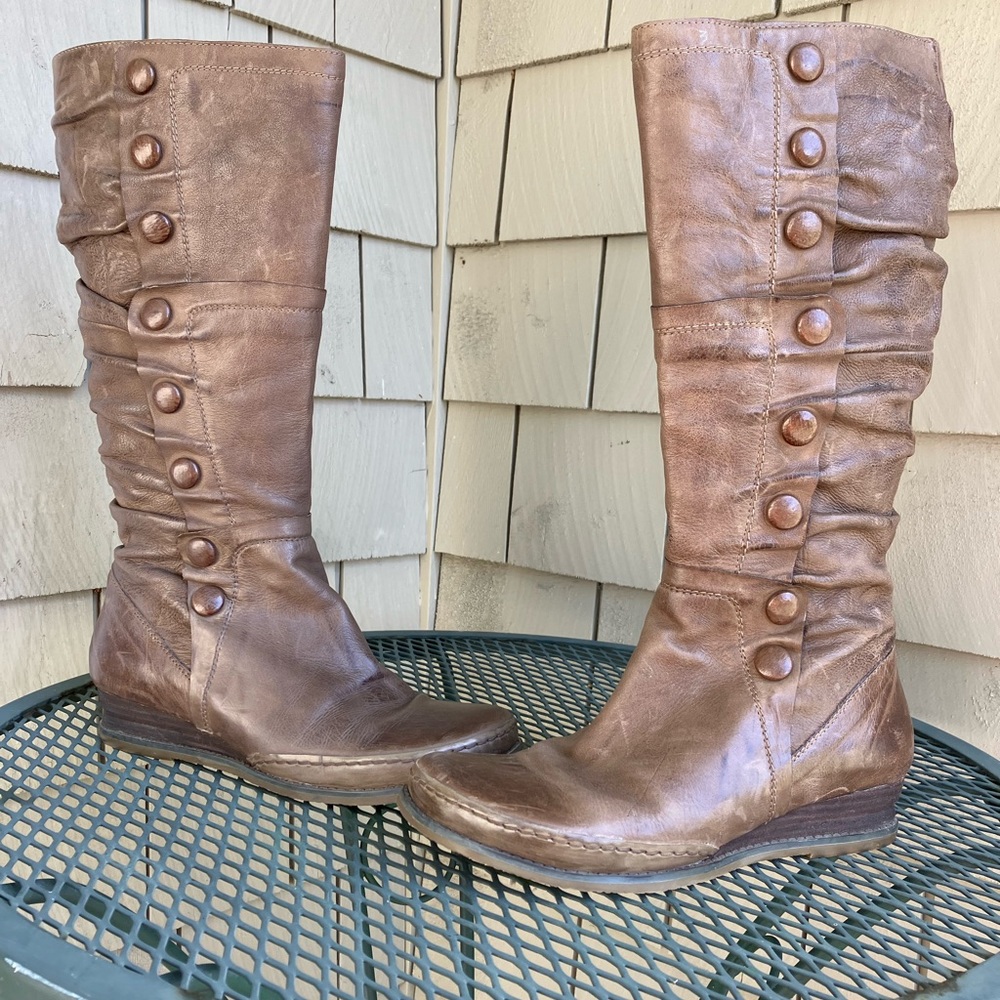 Mix Mooz Paz Knee High Boots, Taupe, Size 8